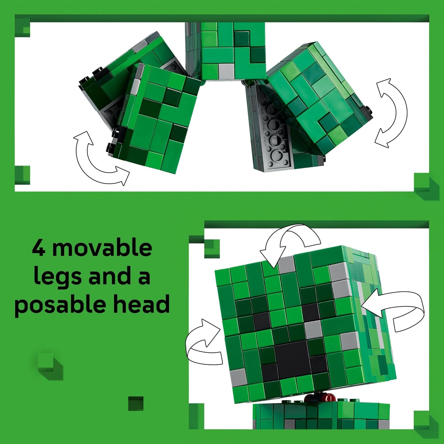 LEGO Minecraft The Creeper Kids Building Toy – Video Game Inspired Building Set