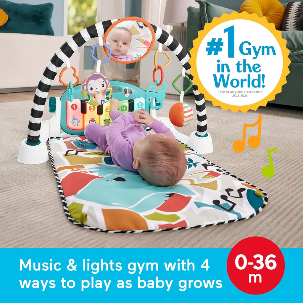 Glow & Grow Kick & Play Piano Gym for Babies – Interactive Musical Learning Playmat with Lights & Toys