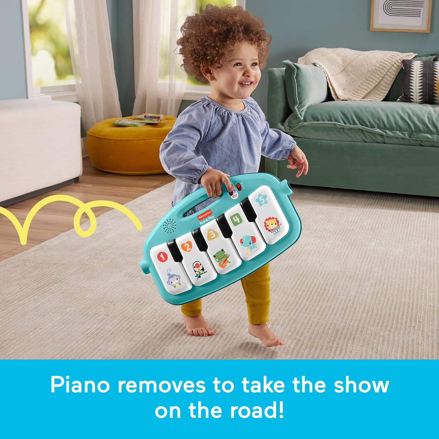 Glow & Grow Kick & Play Piano Gym for Babies – Interactive Musical Learning Playmat with Lights & Toys