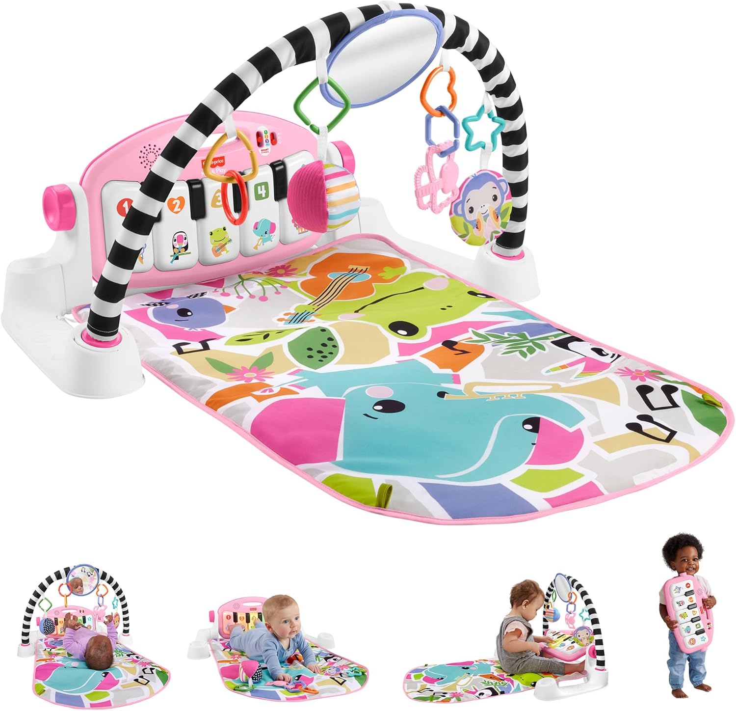 Glow & Grow Kick & Play Piano Gym for Babies – Interactive Musical Learning Playmat with Lights & Toys