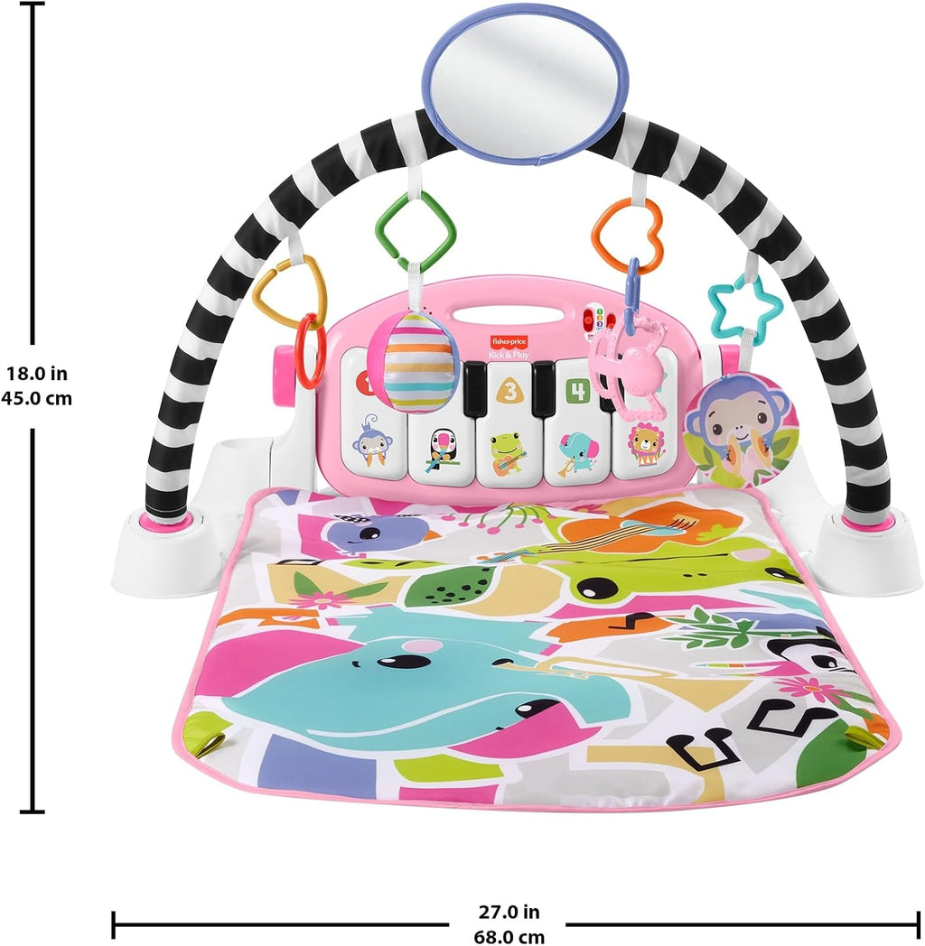 Glow & Grow Kick & Play Piano Gym for Babies – Interactive Musical Learning Playmat with Lights & Toys