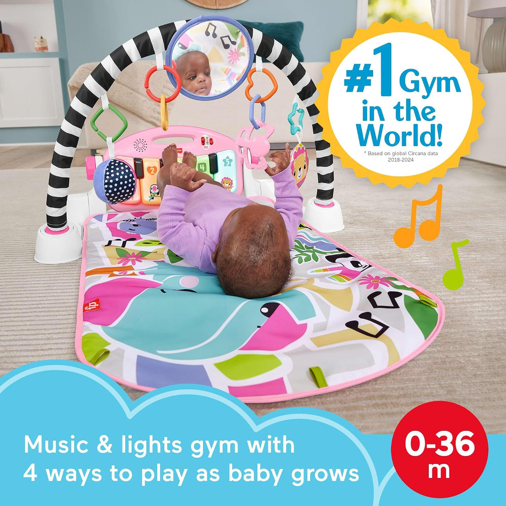 Glow & Grow Kick & Play Piano Gym for Babies – Interactive Musical Learning Playmat with Lights & Toys