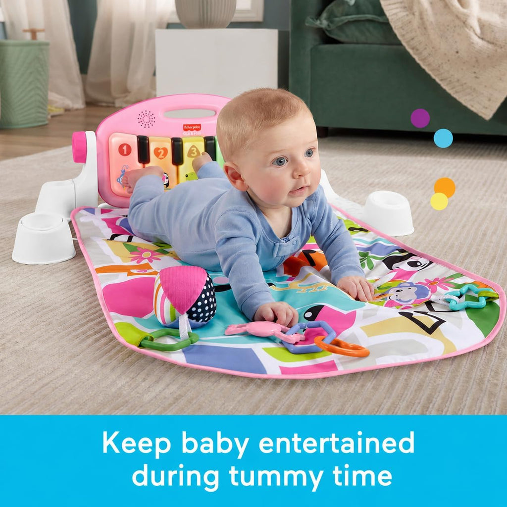 Glow & Grow Kick & Play Piano Gym for Babies – Interactive Musical Learning Playmat with Lights & Toys