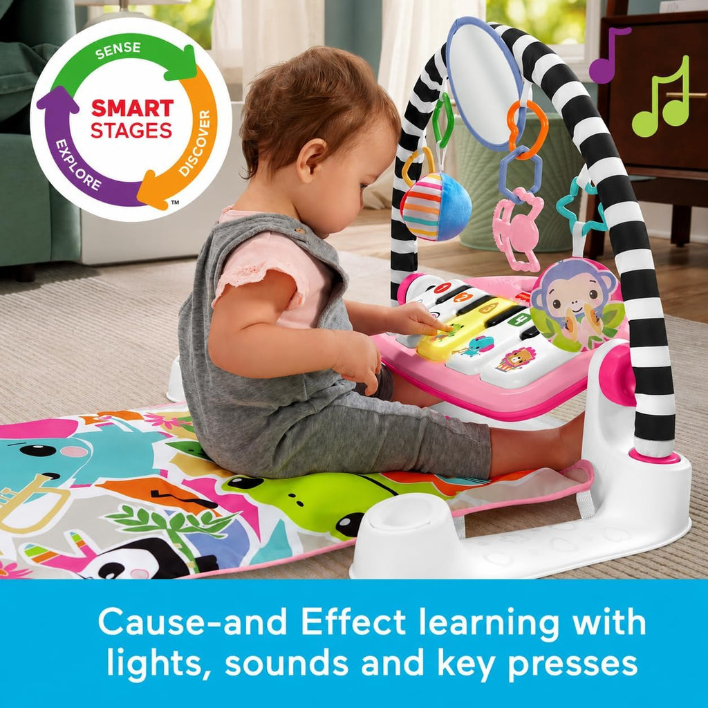 Glow & Grow Kick & Play Piano Gym for Babies – Interactive Musical Learning Playmat with Lights & Toys