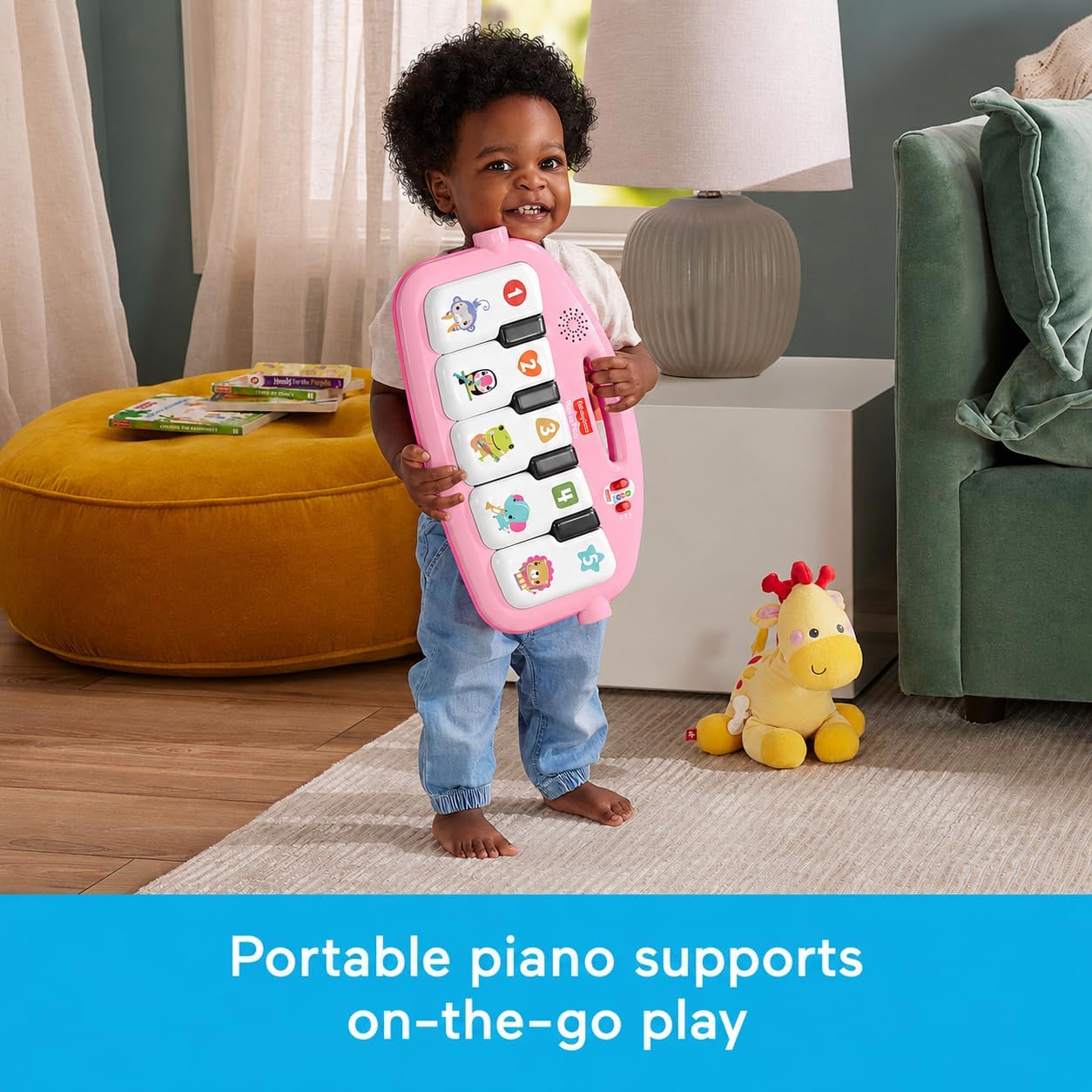 Glow & Grow Kick & Play Piano Gym for Babies – Interactive Musical Learning Playmat with Lights & Toys