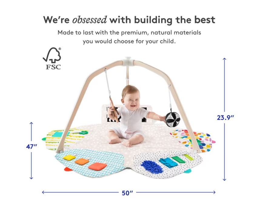 The Play Gym – Stage-Based Developmental Activity Gym & Play Mat for Babies and Toddlers
