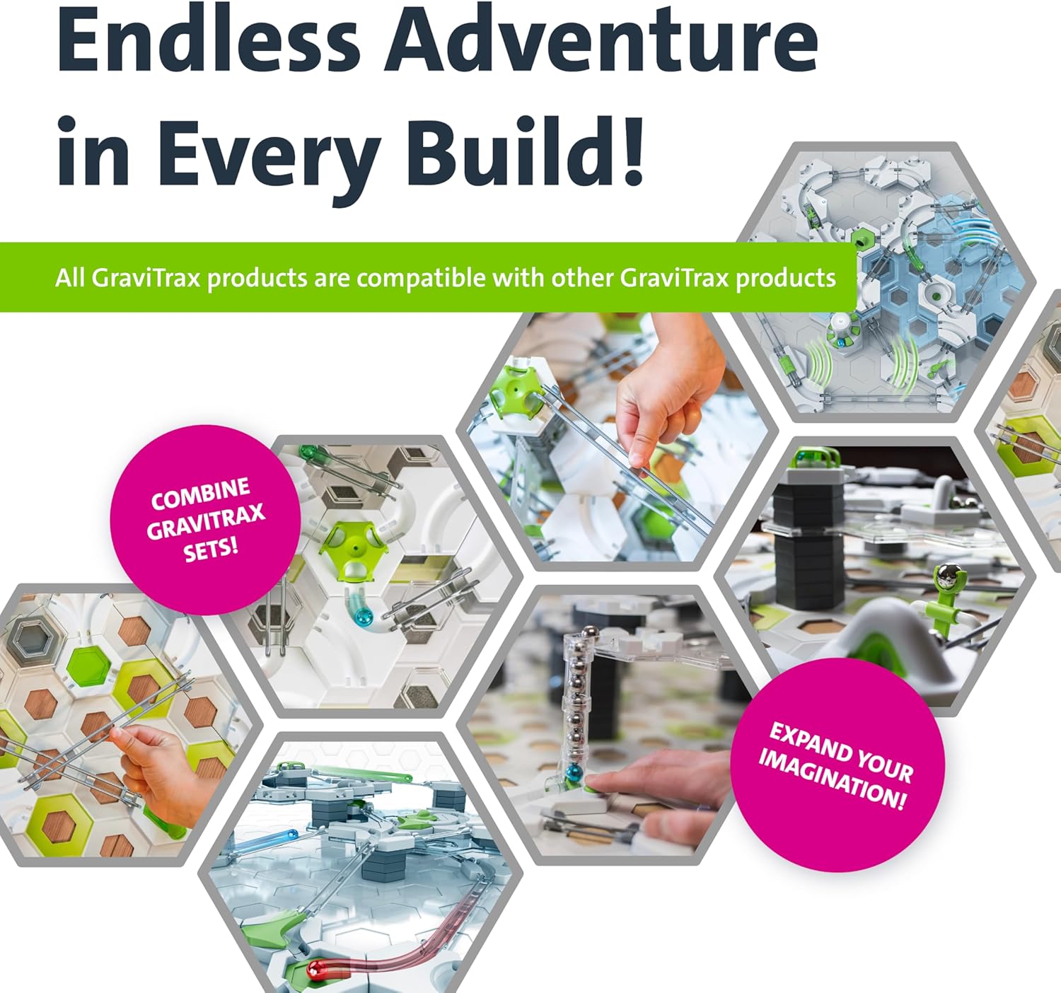 GraviTrax Starter Set – Gravity & Magnetic Marble Run STEM Building Game