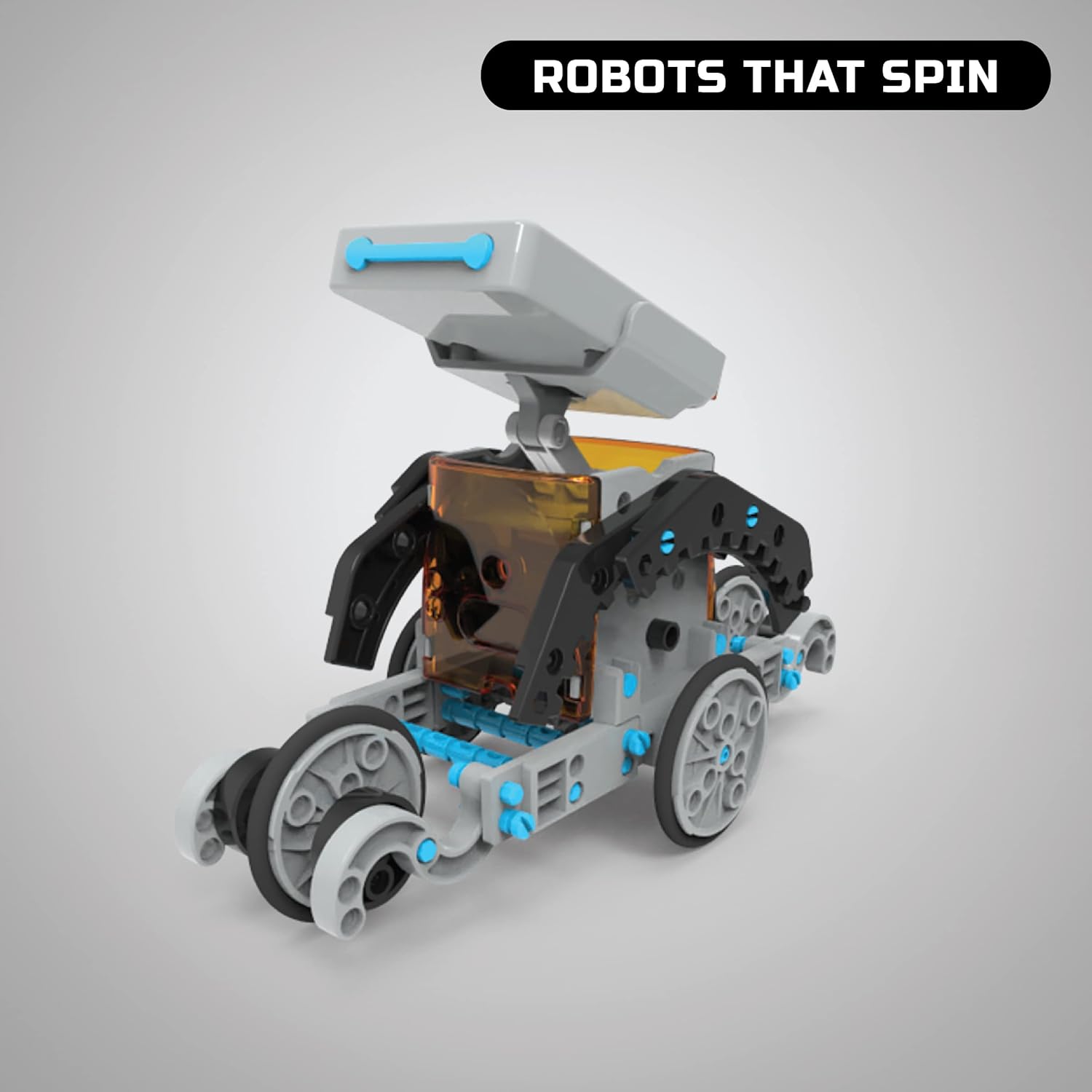 2-in-1 Solar Robot Creation Kit – 197 Pieces Solar Powered STEM Engineering Toy