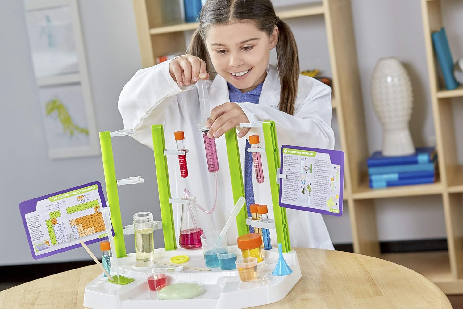 Chemistry Station Science Experiment Kit – 20 Non-Hazardous STEM Experiments for Kids