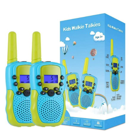 Walkie Talkies for Kids – 22 Channels 2-Way Radio Toy with Backlit LCD Flashlight