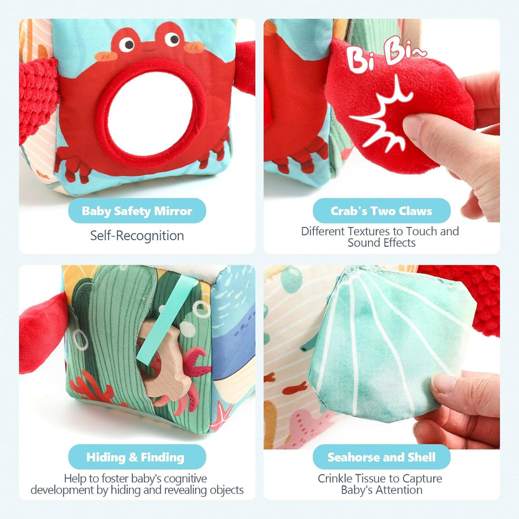 Baby Tissue Box Toy for Babies 6–12 Months – Sensory Pulling & Crinkle Activity Toy for Early Development