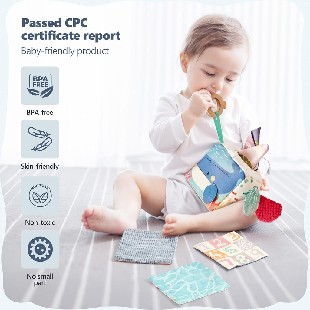 Baby Tissue Box Toy for Babies 6–12 Months – Sensory Pulling & Crinkle Activity Toy for Early Development