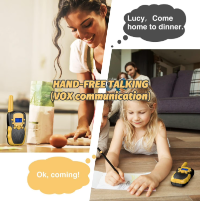 Walkie Talkies for Kids – 22 Channels 2-Way Radio Toy with Backlit LCD Flashlight
