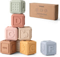 Baby Silicone Stacking Blocks – Soft Building & Teething Montessori Toys for Infants & Toddlers
