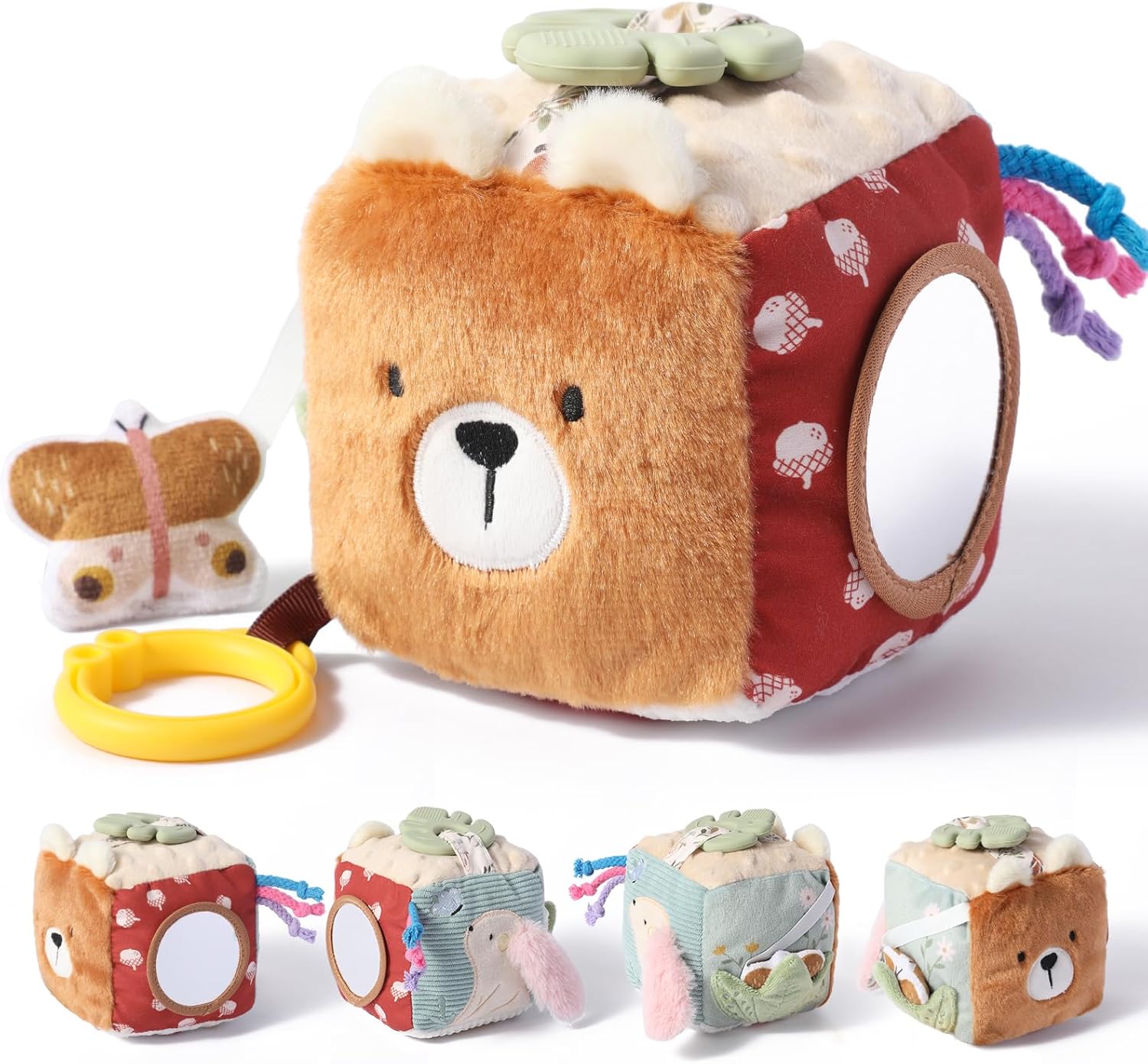 Baby Activity Cube for Babies 0–12 Months – Sensory Educational Learning Toy with Multi-Activity Features