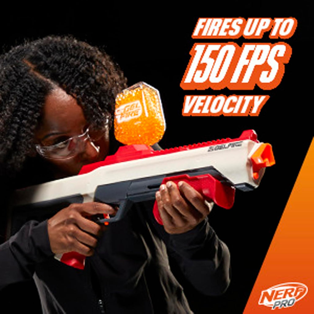 Gelfire Raid Blaster – Fire 5 Rounds at Once with 10,000 Gel Rounds & 800 Round Hopper