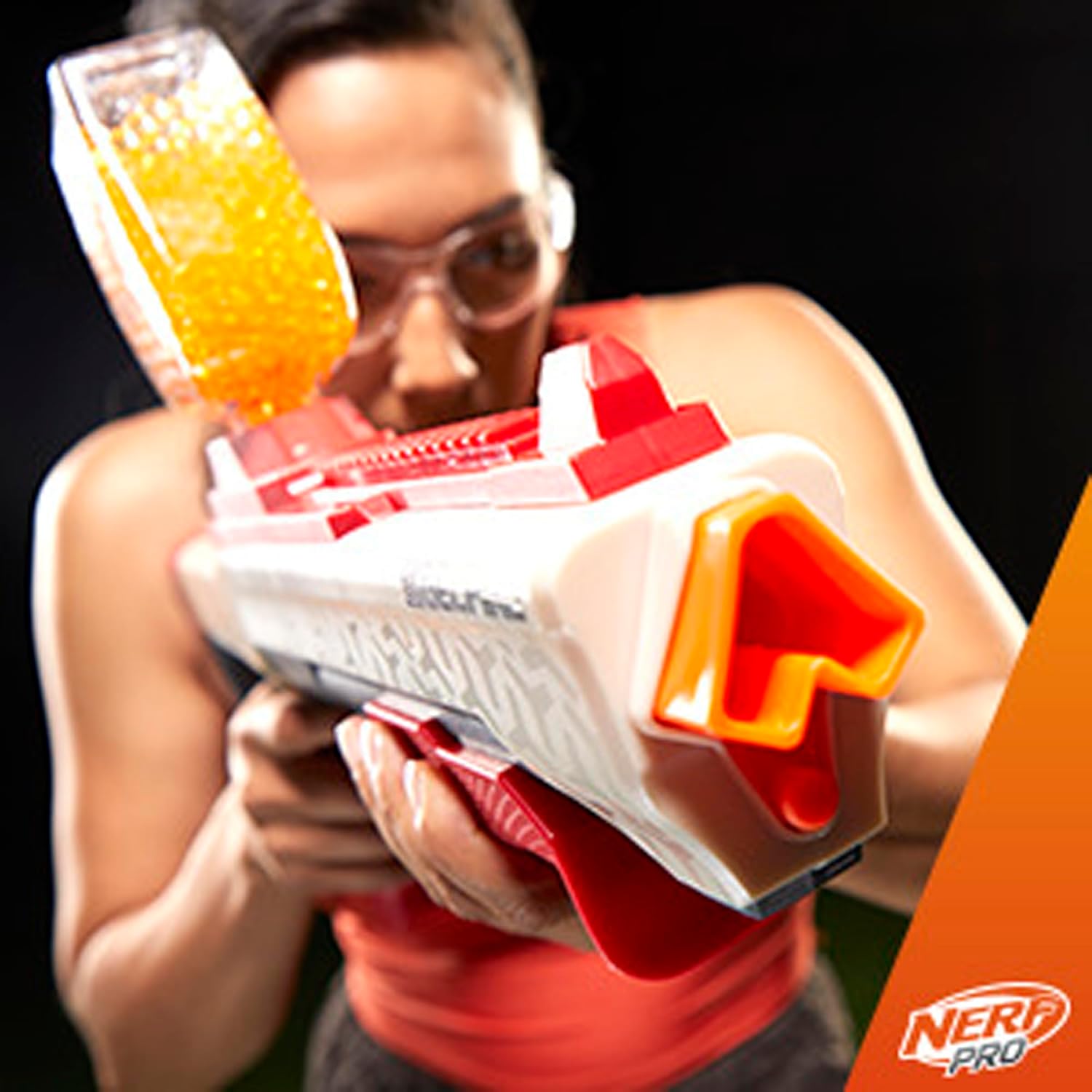 Gelfire Raid Blaster – Fire 5 Rounds at Once with 10,000 Gel Rounds & 800 Round Hopper
