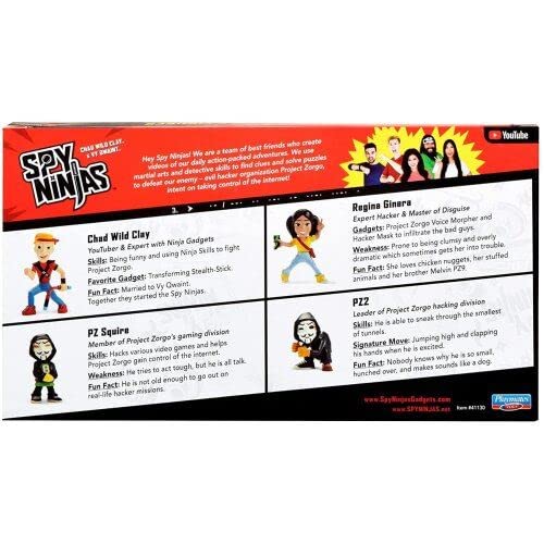 Spy Ninjas Collectible Figure 4-Pack – Action Mystery Team Toy Set