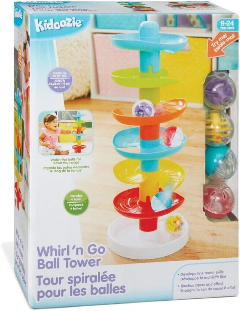 Ball Drop Toddler Toy – Montessori Stacking & Color Sorting Sensory Activity Toy for Early Learning