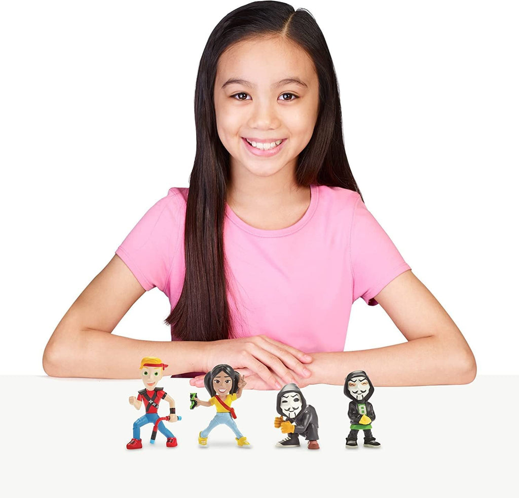 Spy Ninjas Collectible Figure 4-Pack – Action Mystery Team Toy Set