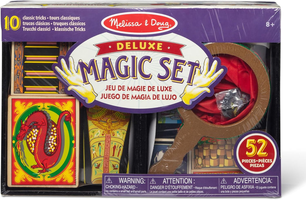 Solid-Wood Magic Set for Kids – 10 Classic Tricks Magician Prop Magic Kit
