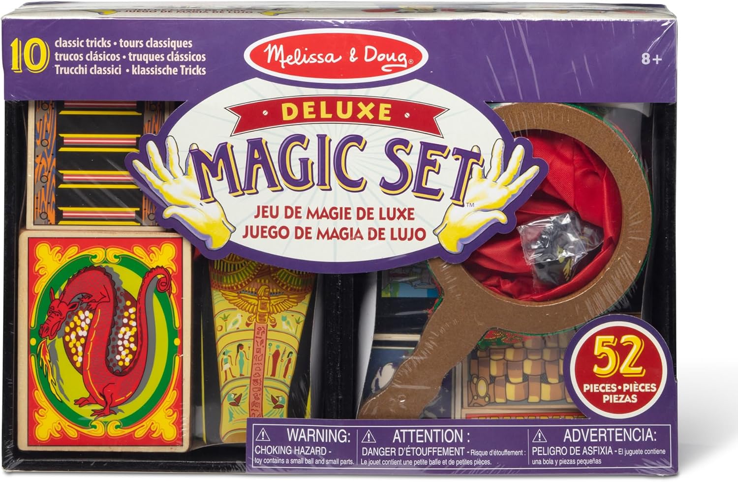 Solid-Wood Magic Set for Kids – 10 Classic Tricks Magician Prop Magic Kit