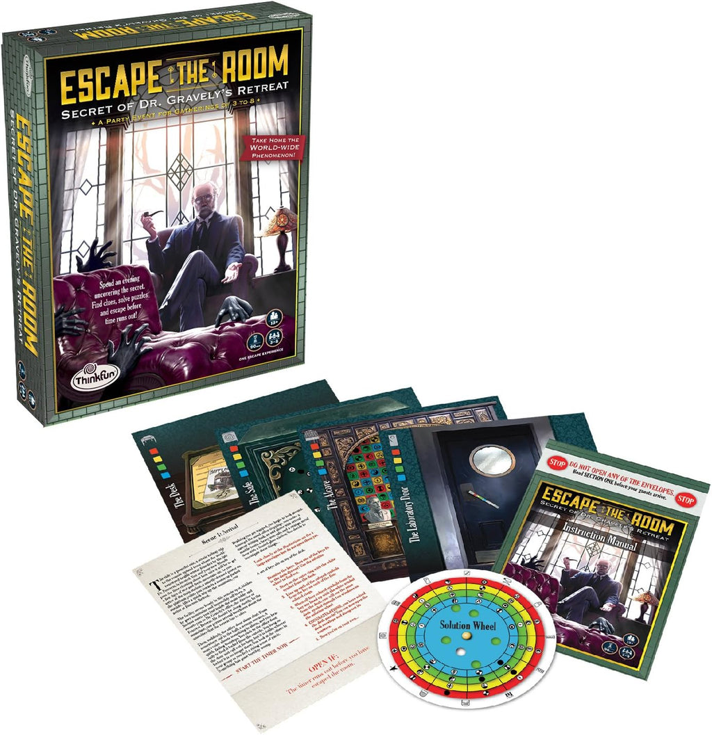 Escape The Room: Secret of Dr. Gravely’s Retreat – Escape Room in a Box Game