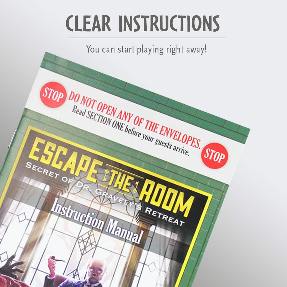 Escape The Room: Secret of Dr. Gravely’s Retreat – Escape Room in a Box Game