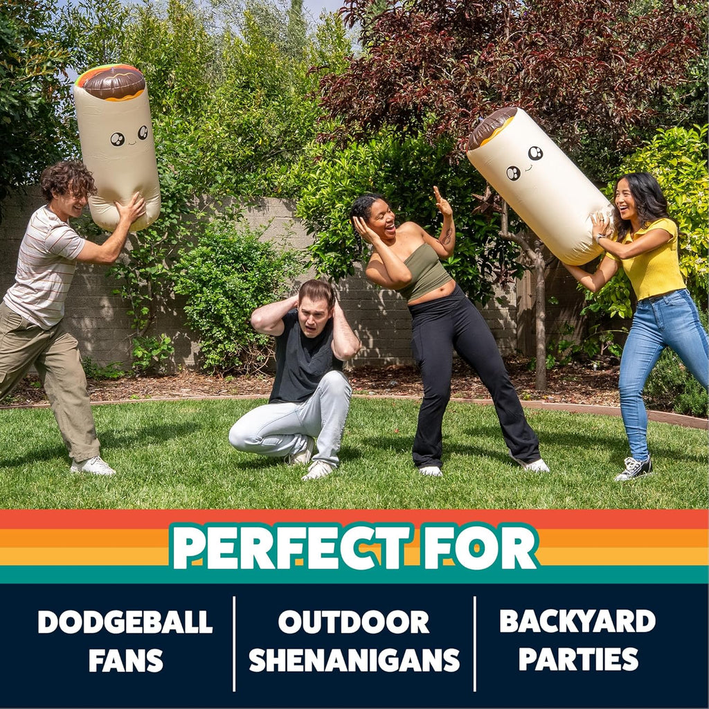 Throw Throw Burrito Extreme Outdoor Edition – Giant Inflatable Dodgeball Card Game