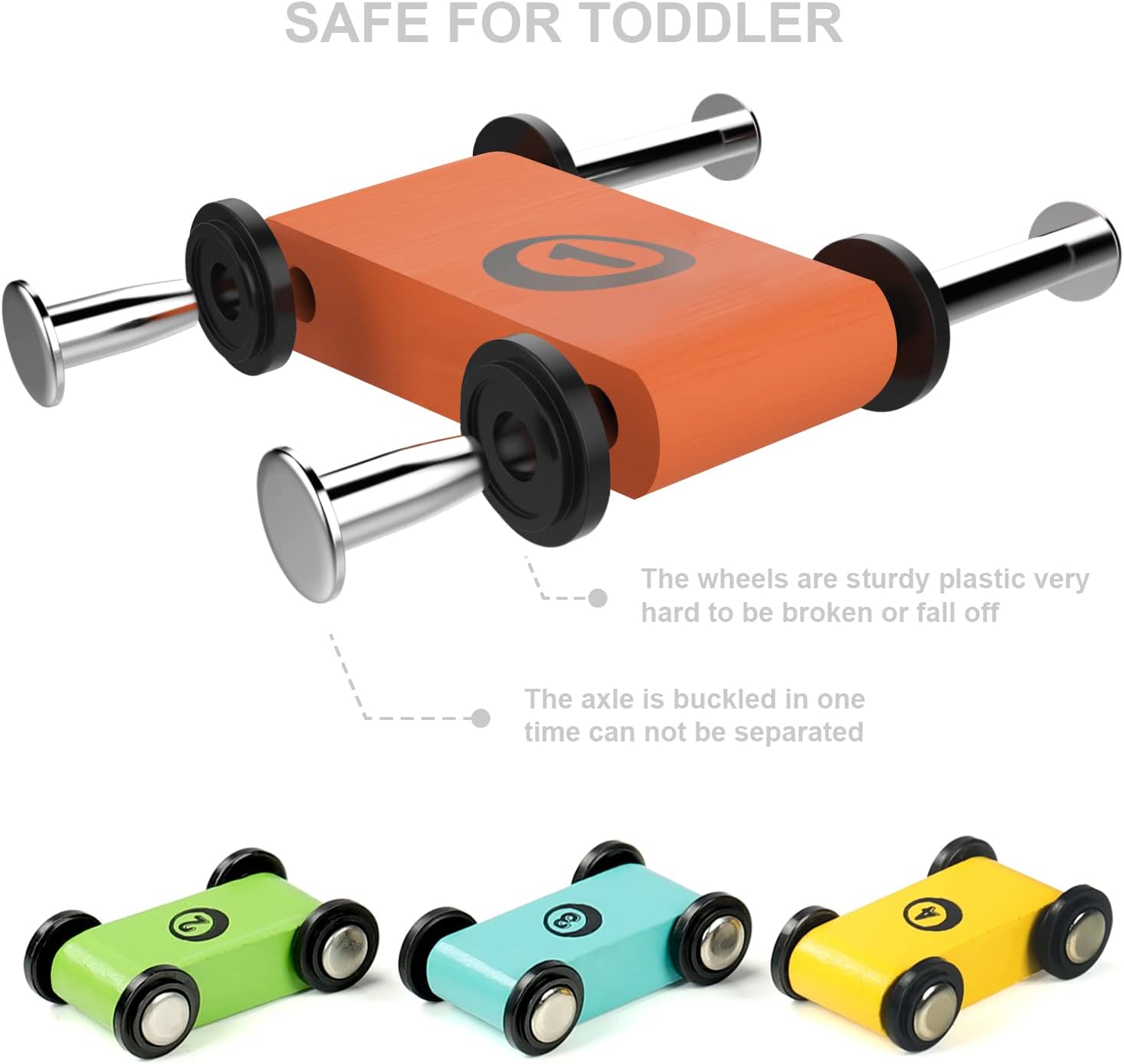 Wooden Car Ramp Racer Toy – Montessori Educational Multi-Level Race Track for Toddlers & Kids