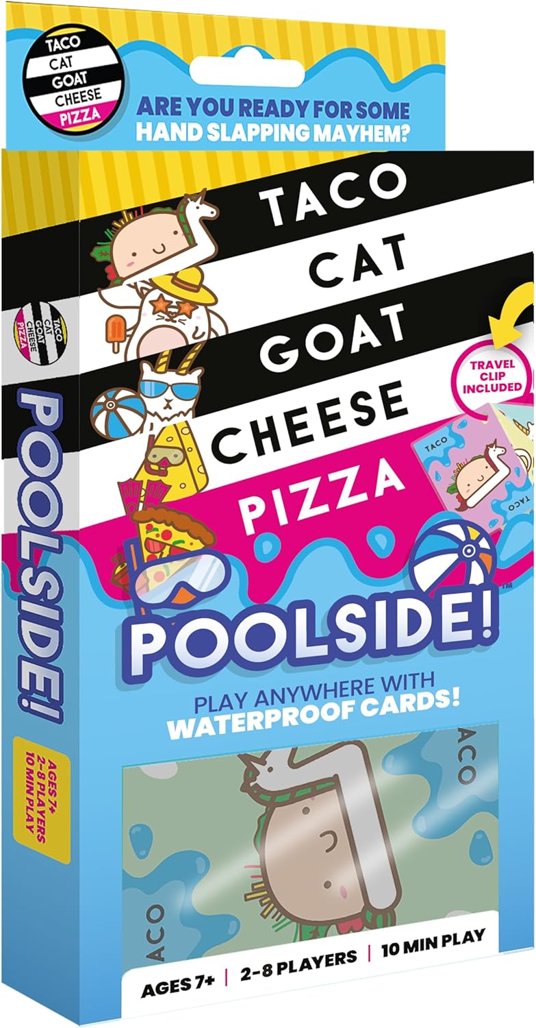 Taco Cat Goat Cheese Pizza Poolside Edition – Waterproof Card Game