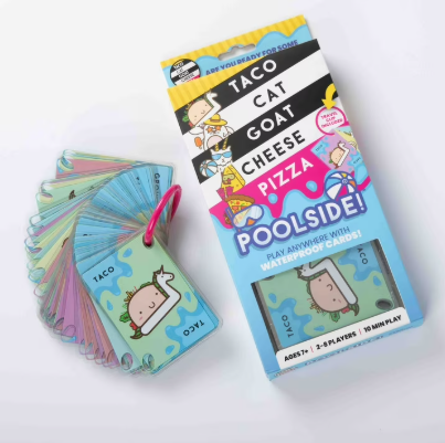 Taco Cat Goat Cheese Pizza Poolside Edition – Waterproof Card Game