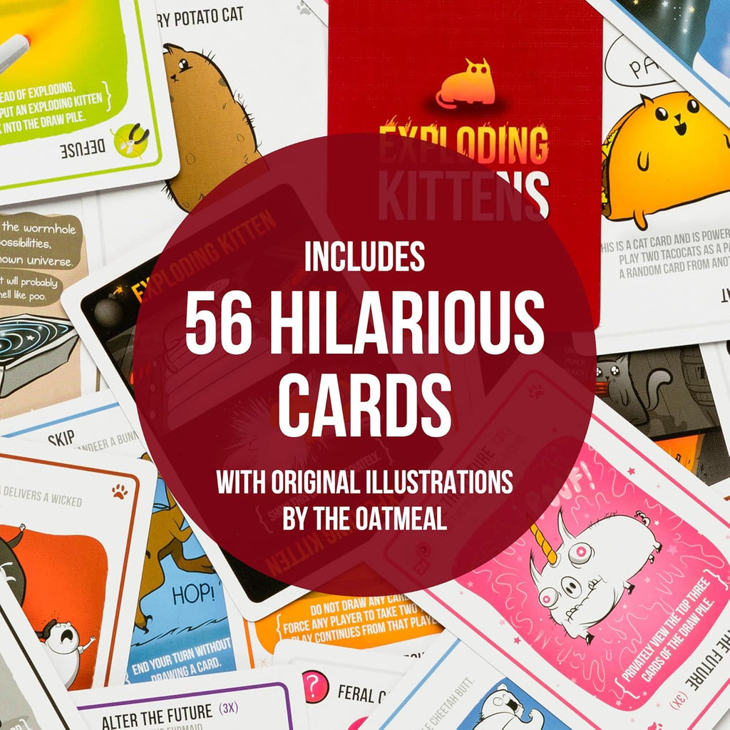 Exploding Kittens Original Edition – 2 to 5 Players Card Game