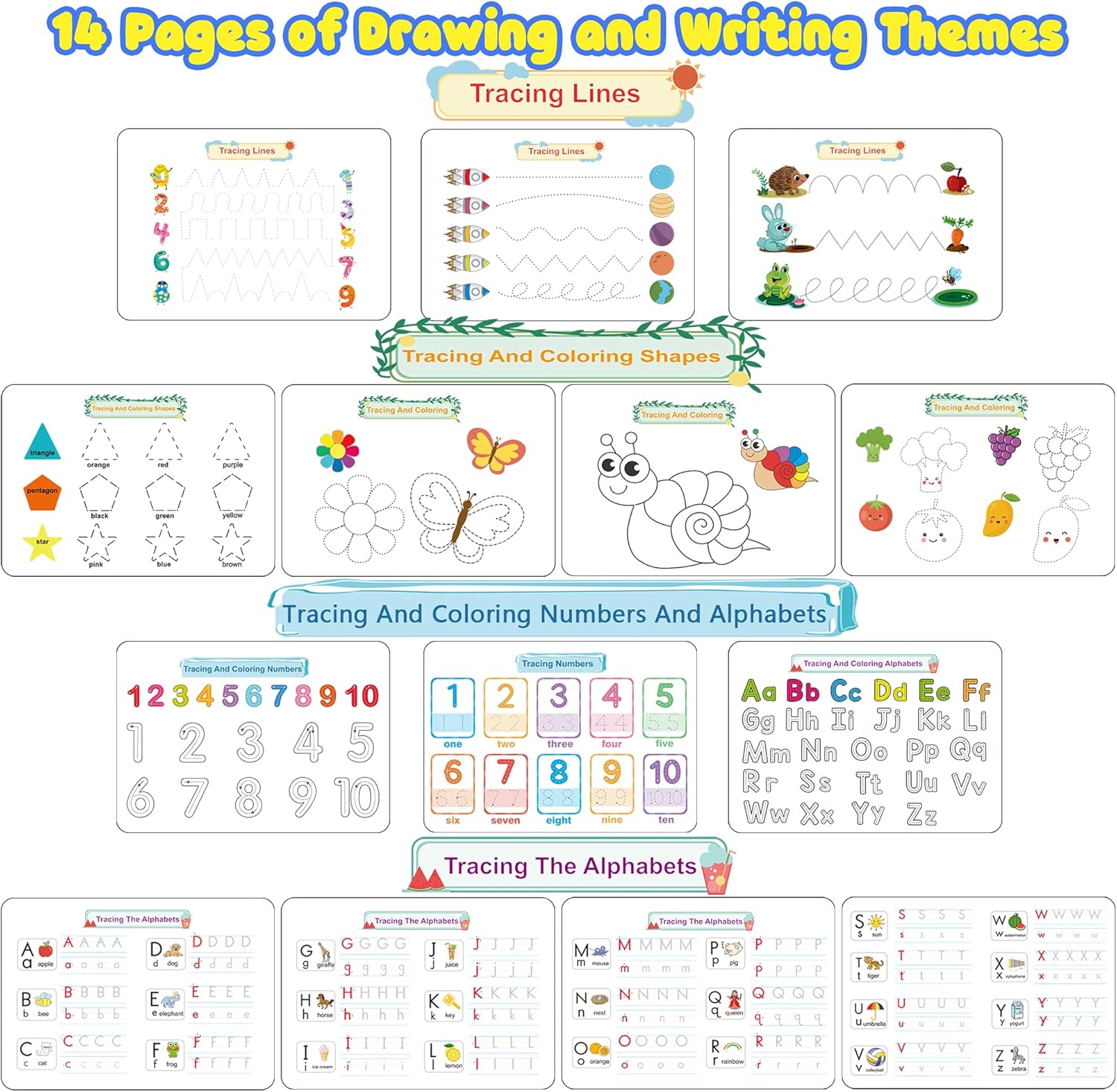 Toddler Learning Binder Busy Book – Montessori Sensory Activity Book for Early Development & Fine Motor Skills