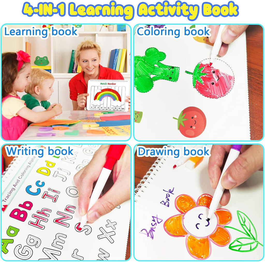 Toddler Learning Binder Busy Book – Montessori Sensory Activity Book for Early Development & Fine Motor Skills