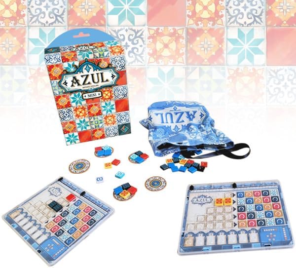 Azul Mini Board Game – Compact Strategy Tile-Laying Game for Kids