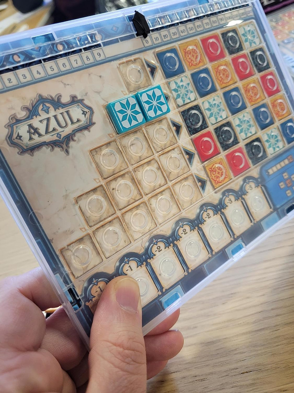 Azul Mini Board Game – Compact Strategy Tile-Laying Game for Kids