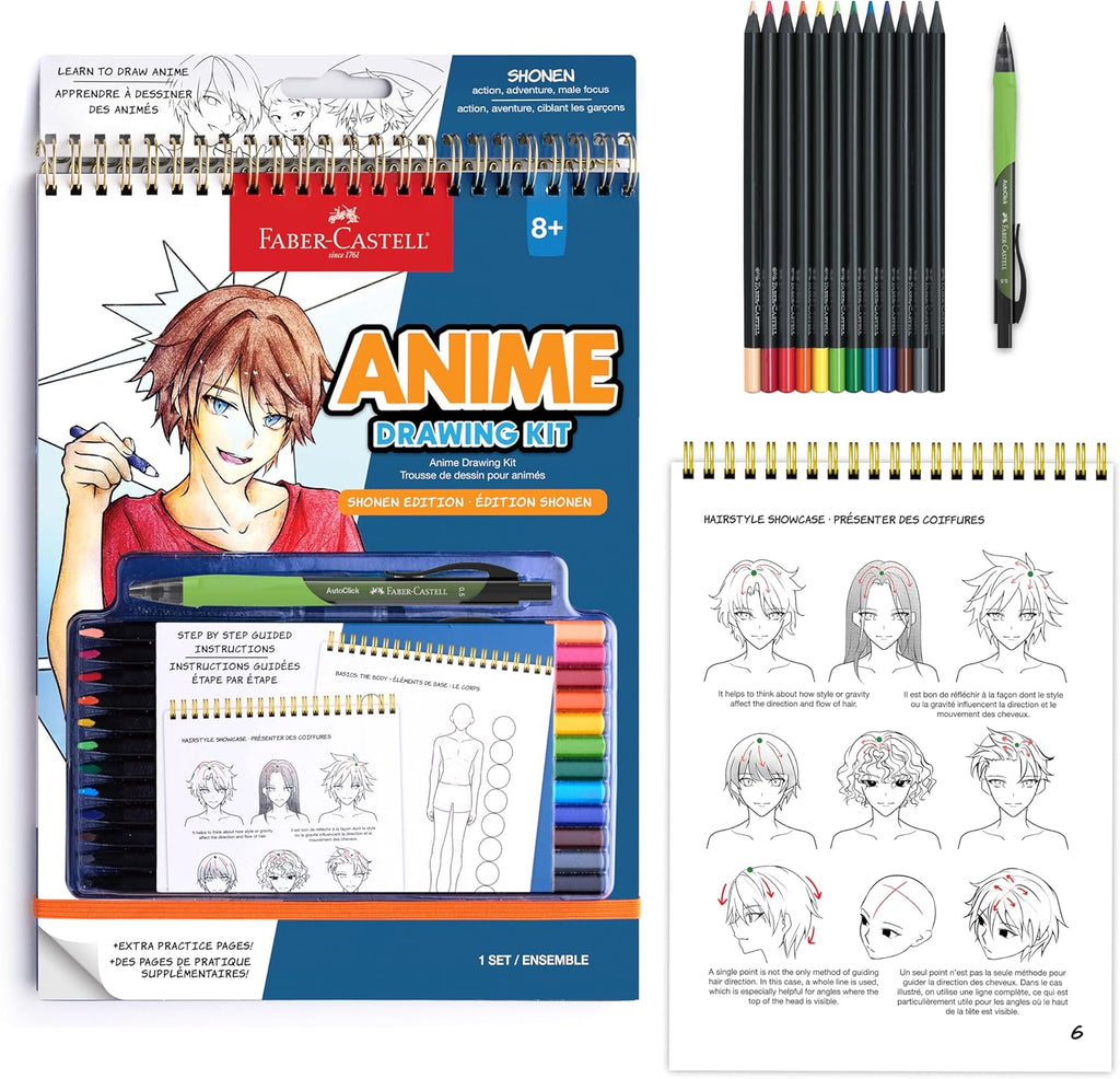 Anime Drawing Kit: Shonen Edition – Complete Manga Art & Character Drawing Set