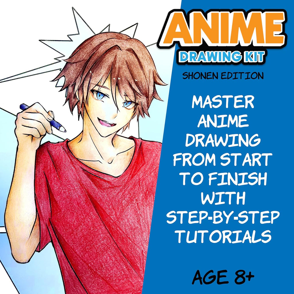 Anime Drawing Kit: Shonen Edition – Complete Manga Art & Character Drawing Set