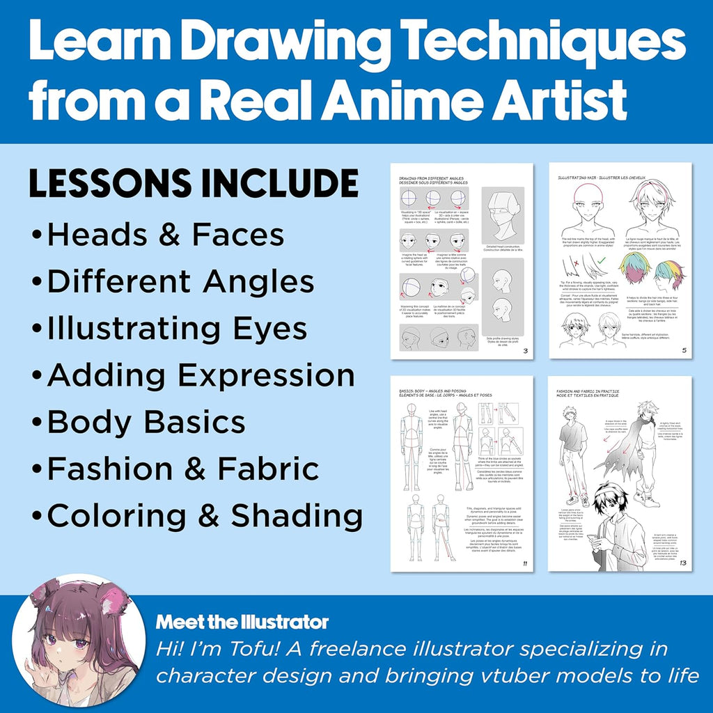 Anime Drawing Kit: Shonen Edition – Complete Manga Art & Character Drawing Set