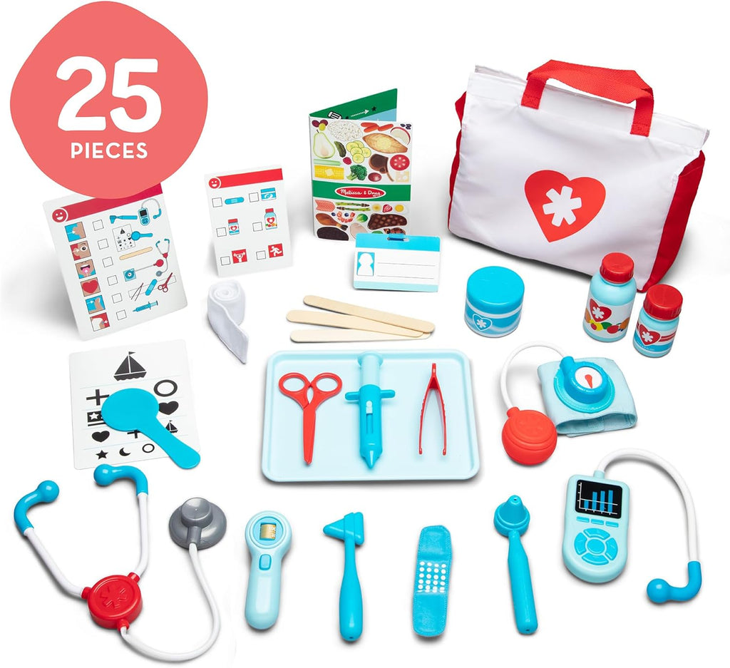 Get Well Doctor Kit – 25-Piece Kids Pretend Play Medical Toy Set for Toddlers & Early Learning Development