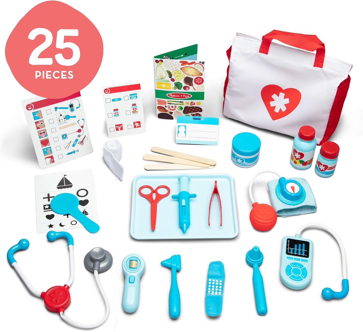 Get Well Doctor Kit – 25-Piece Kids Pretend Play Medical Toy Set for Toddlers & Early Learning Development