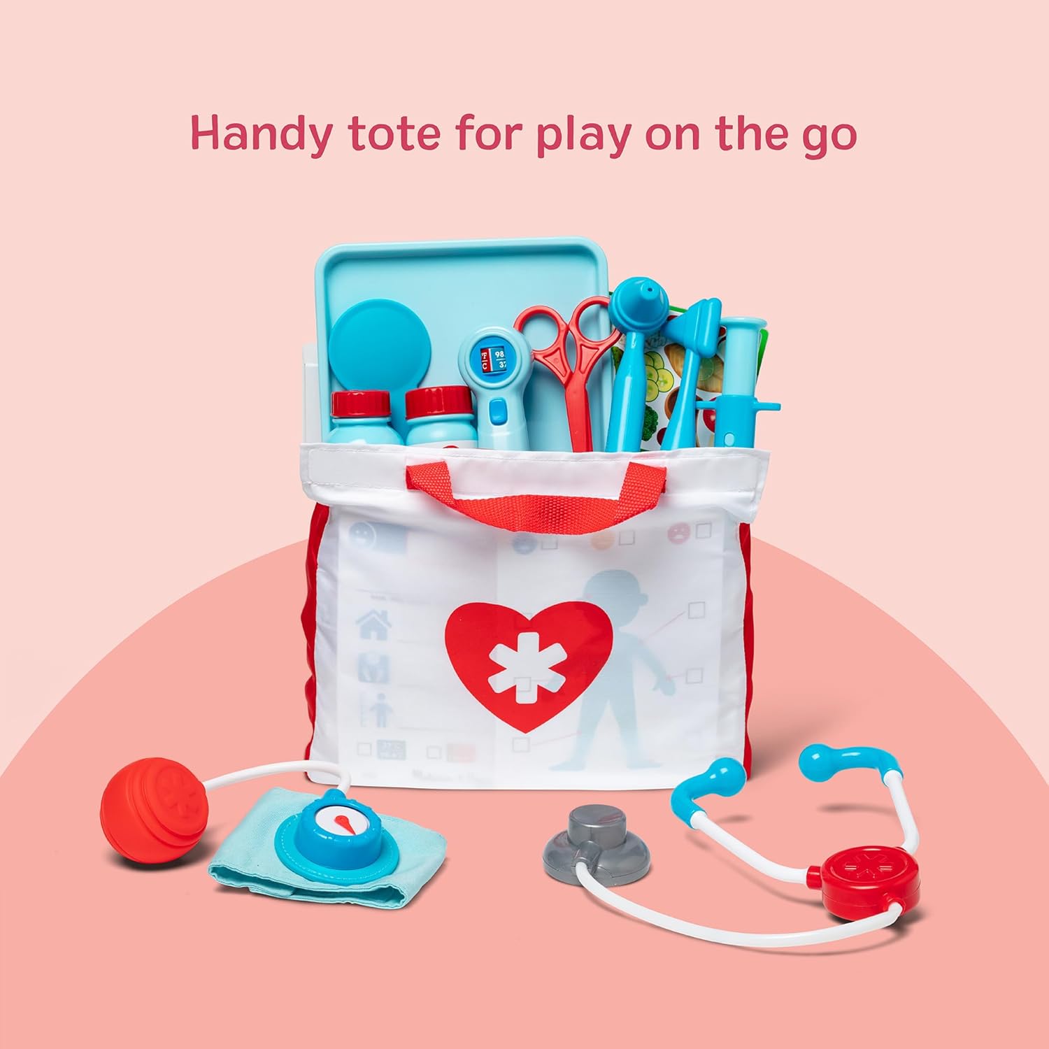 Get Well Doctor Kit – 25-Piece Kids Pretend Play Medical Toy Set for Toddlers & Early Learning Development