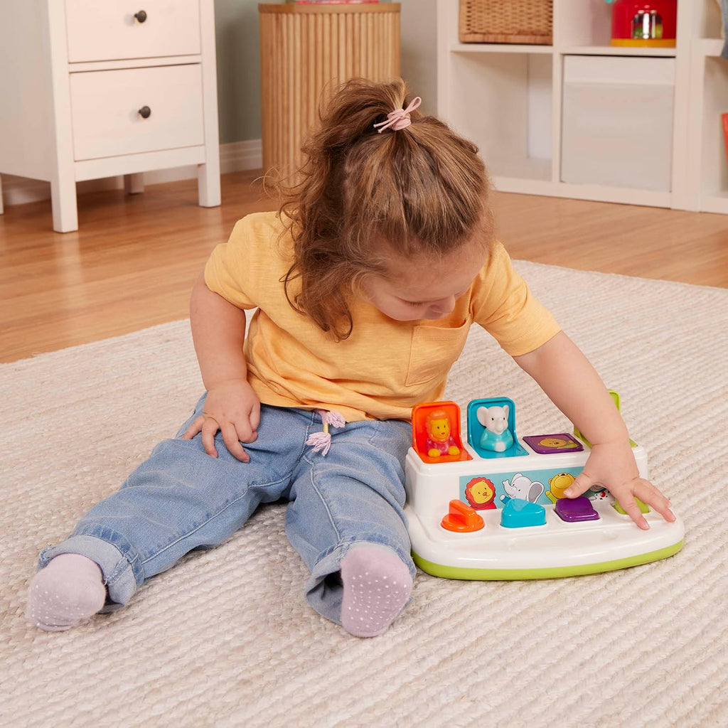 Pop-Up Pals Interactive Animal Toy – Montessori Early Learning Activity Toy for Babies & Toddlers