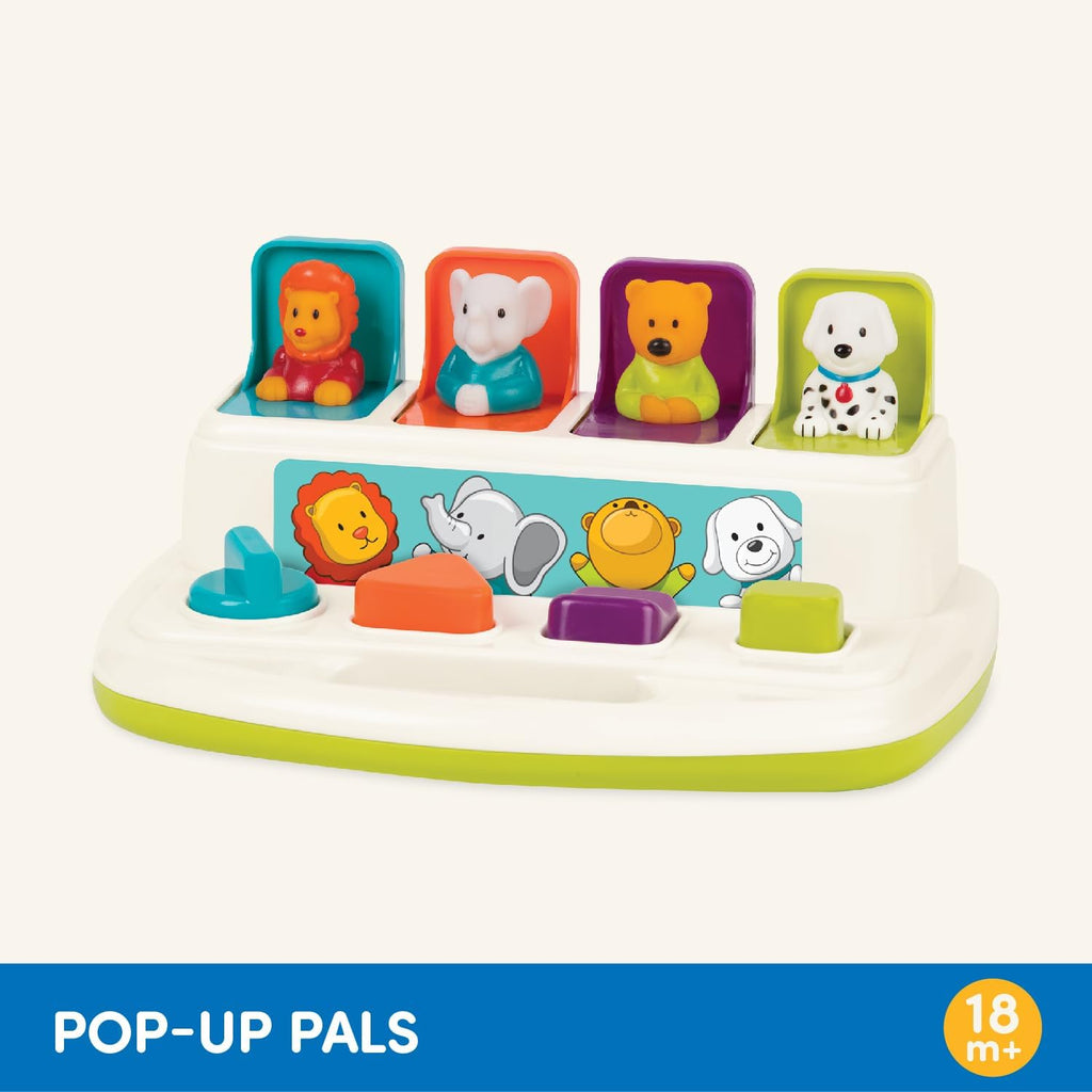 Pop-Up Pals Interactive Animal Toy – Montessori Early Learning Activity Toy for Babies & Toddlers