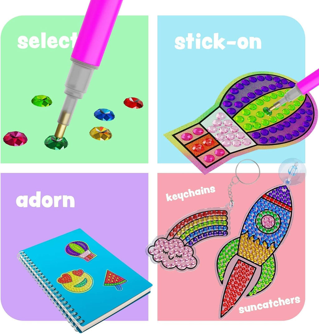 Diamond Art Kit for Kids – Gem Painting Craft Set for Creative Learning & Fun