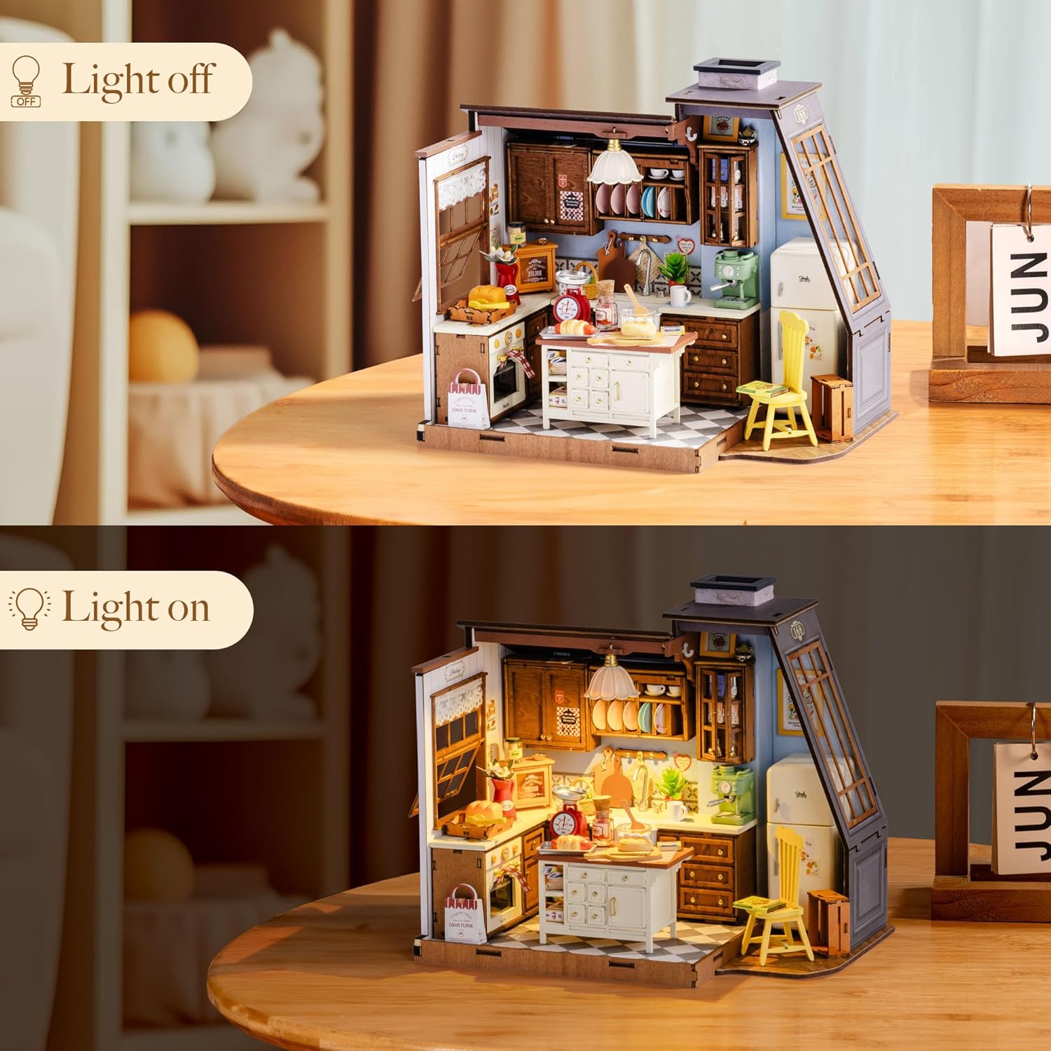 Baking Kitchen DIY Miniature Dollhouse Kit – Creative Miniature House Building Set