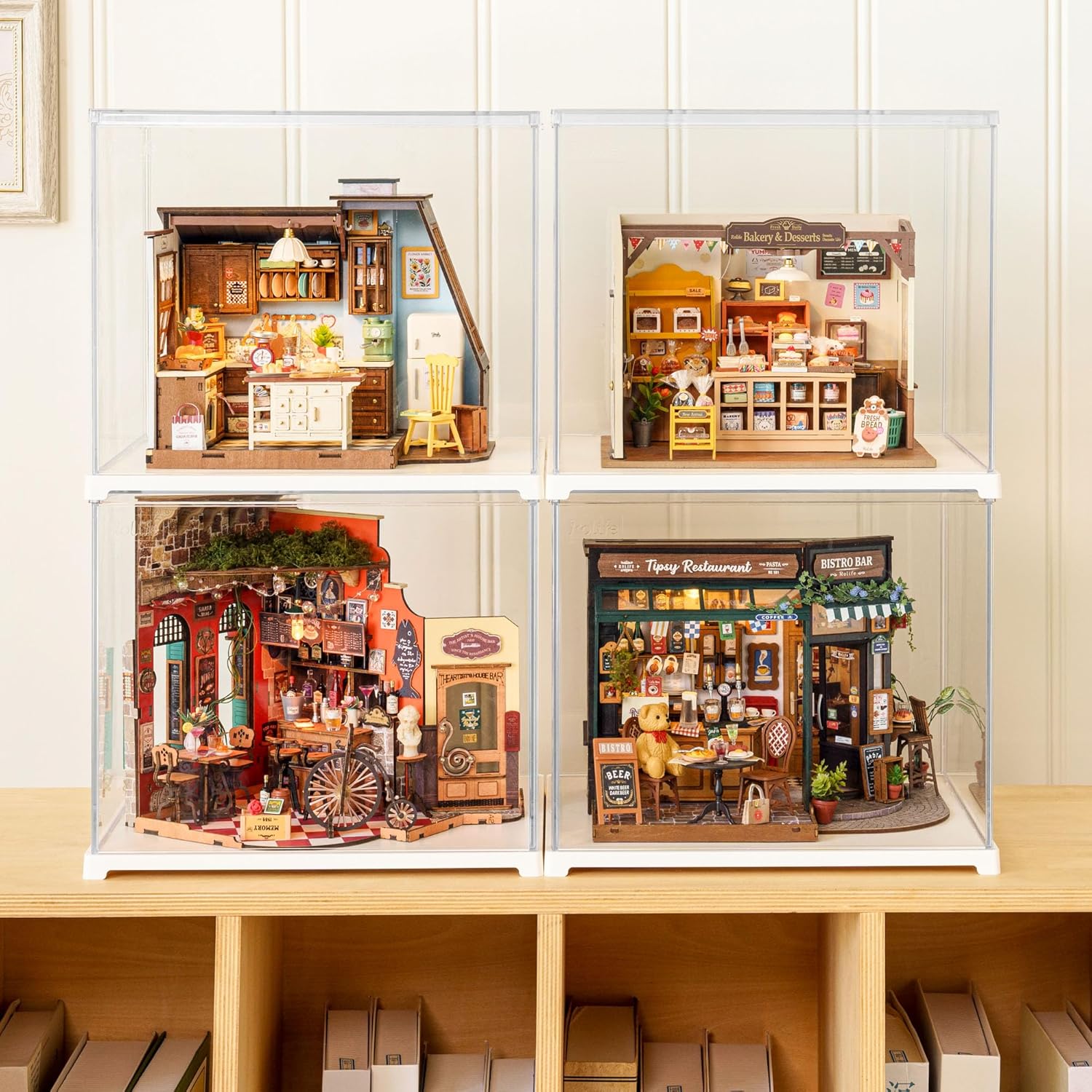 Baking Kitchen DIY Miniature Dollhouse Kit – Creative Miniature House Building Set