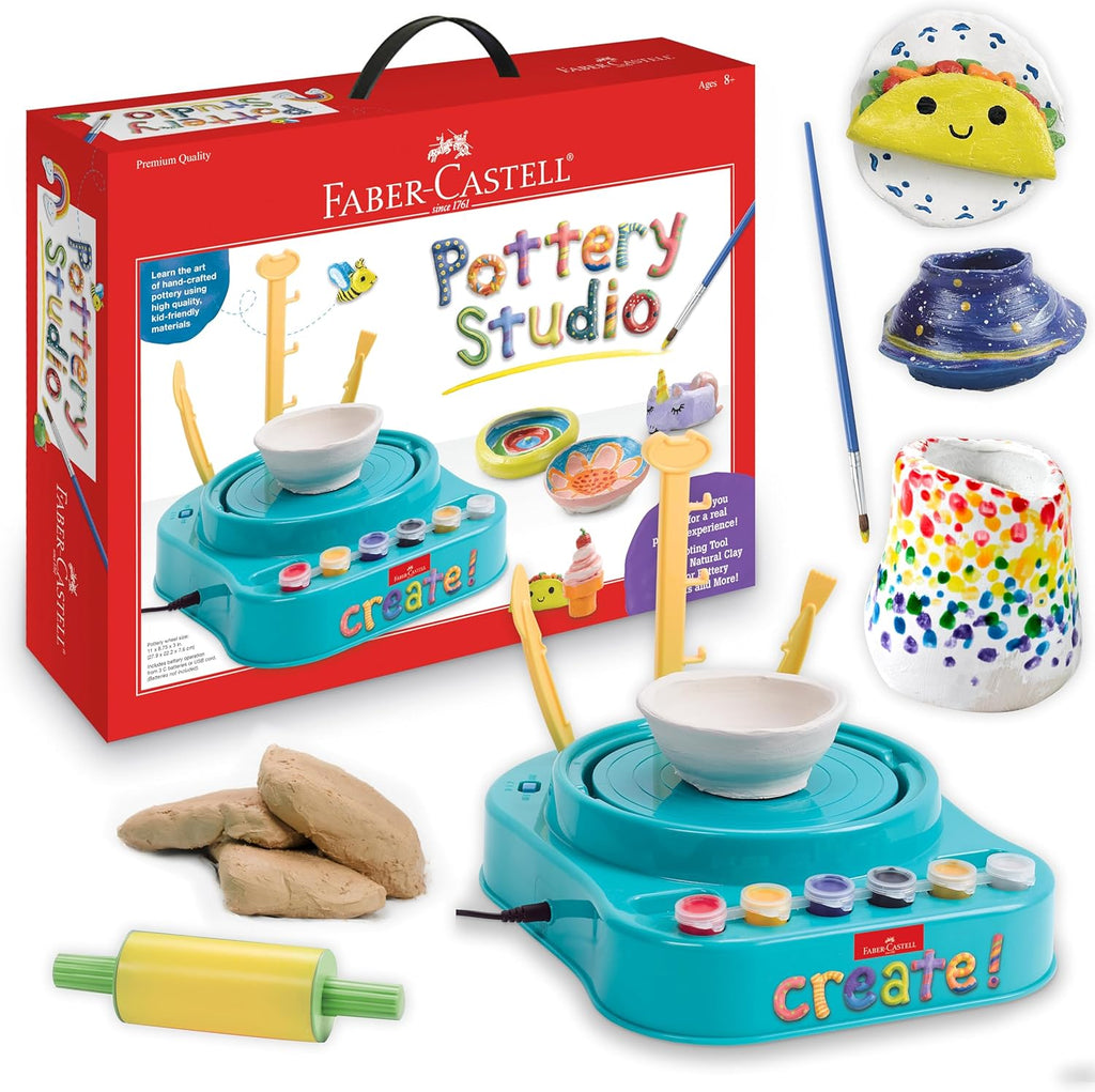 Pottery Studio Child Art Activity Kit – Creative Clay Modeling Set for Kids