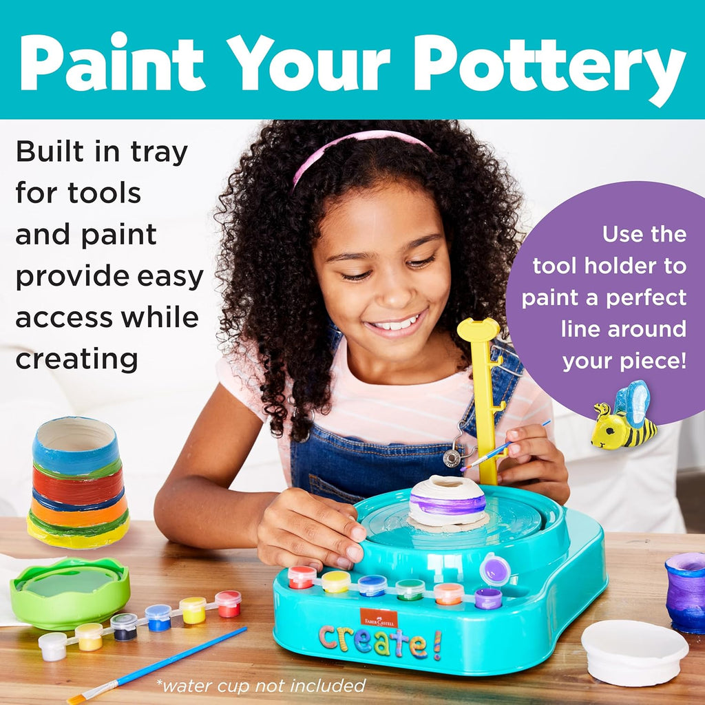Pottery Studio Child Art Activity Kit – Creative Clay Modeling Set for Kids